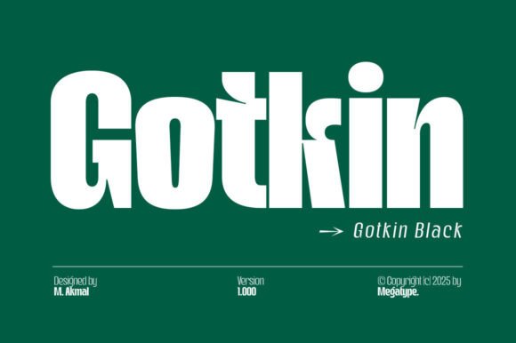 Gotkin Black Font