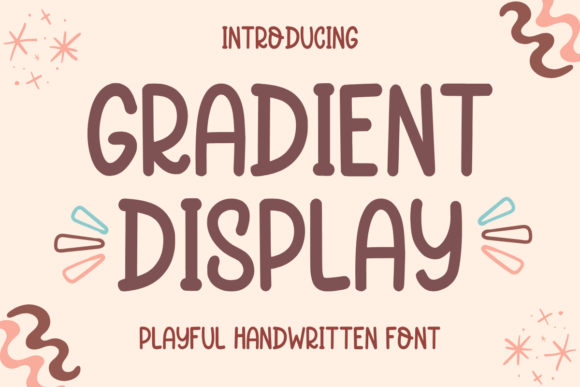 Gradient Display Font