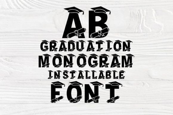 Graduation Monogram Font preview 2