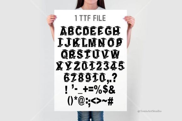 Graduation Monogram Font preview 4