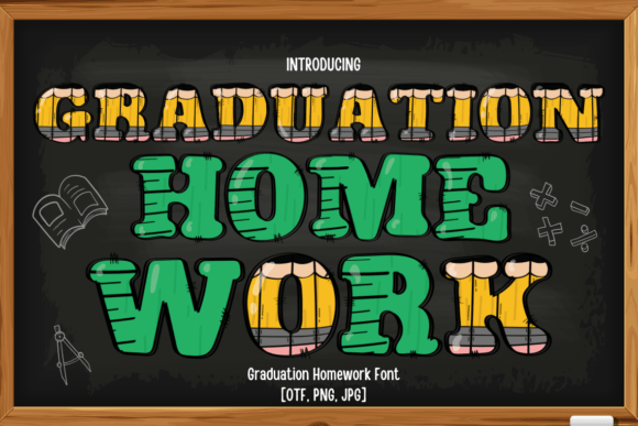 Graduation Homework Font