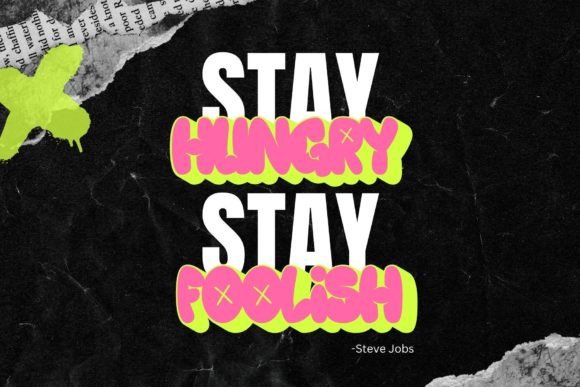 Graffiti Bubble Font preview 4