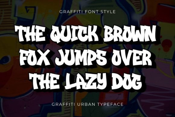 Graffiti Urban Font preview 2