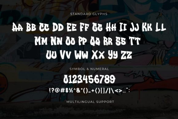 Graffiti Urban Font preview 3