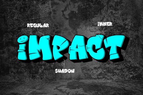 Graffix Impact Font preview 4