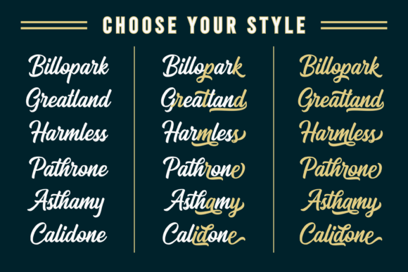 Arthein Font preview 3