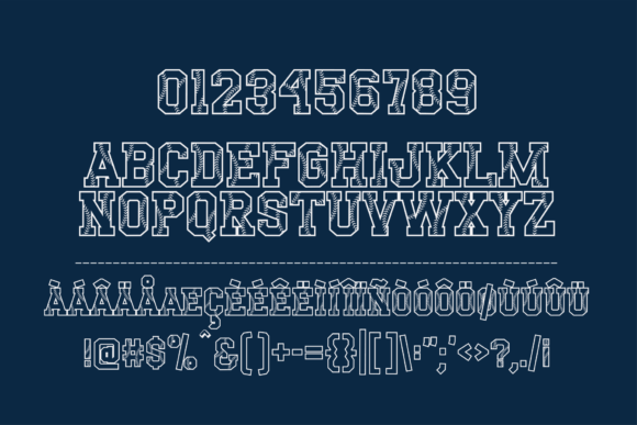 Grand Slam Font preview 4