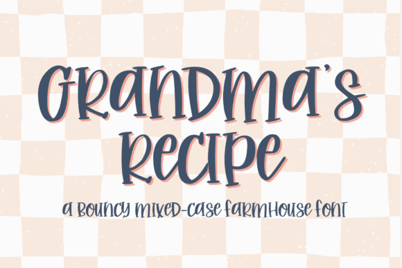 Grandma's Recipe Font preview 1