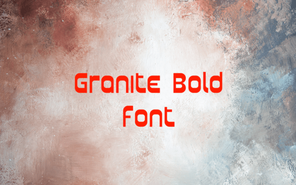 Granite Bold Font preview 3