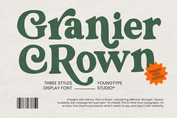 Granier Crown Font
