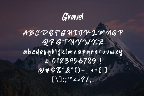 Gravel Font preview 2