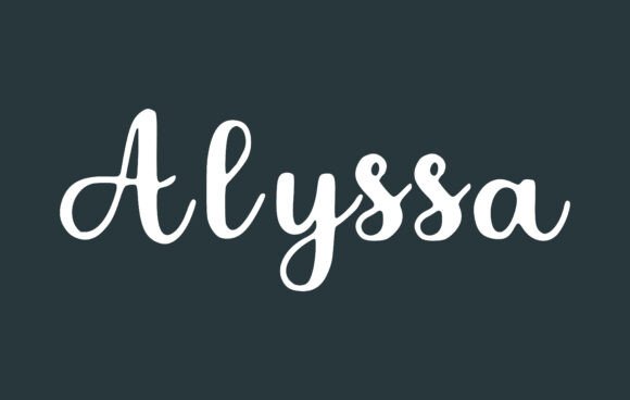 Alyssa Font preview 2