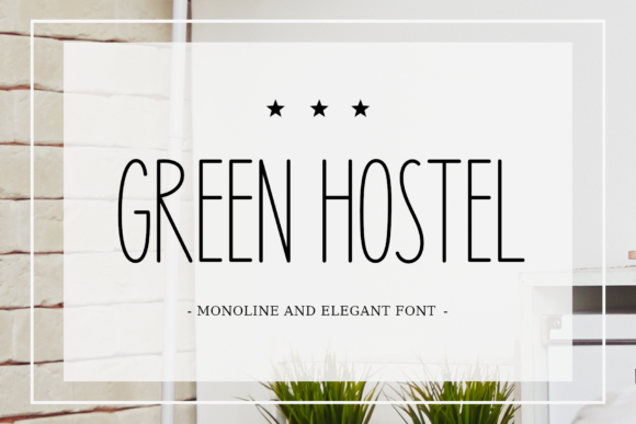 Green Hostel Font