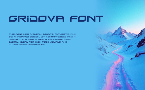 Gridova Font preview 3