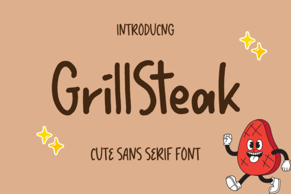 Grill Steak Font