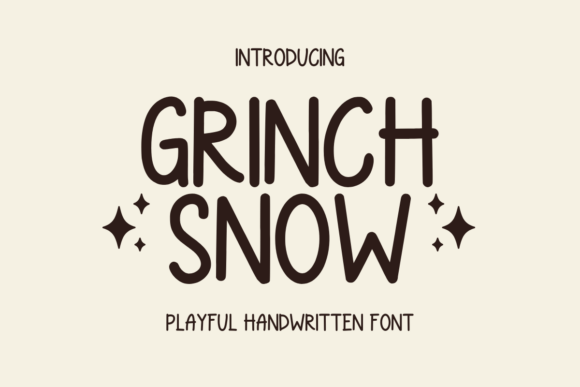 Grinch Snow Font