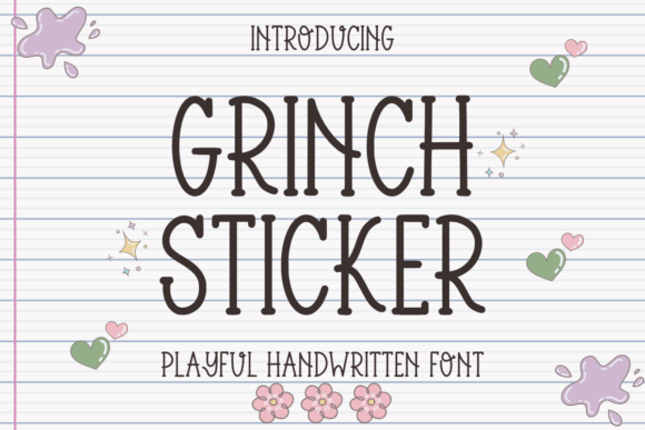 Grinch Sticker Font