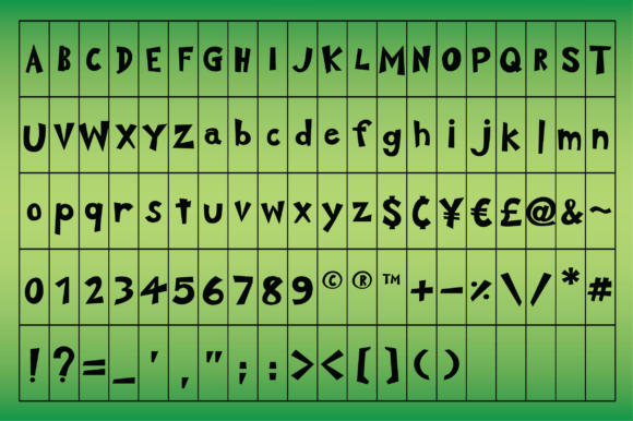 Grinches Font preview 4