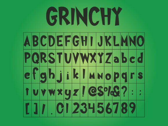 Grinchy Bundle Font preview 2