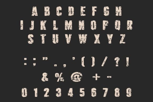 Grinz Grunge Font preview 4