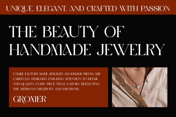 Gromer Font preview 3
