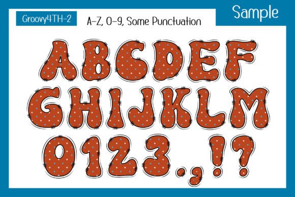 Groovy 4th of July Font preview 4