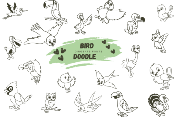 Bird Doodle Font