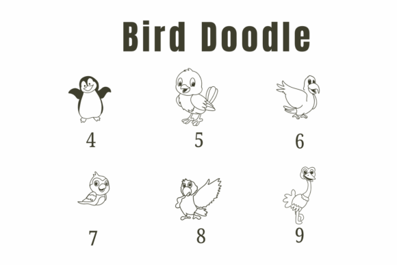 Bird Doodle Font preview 4