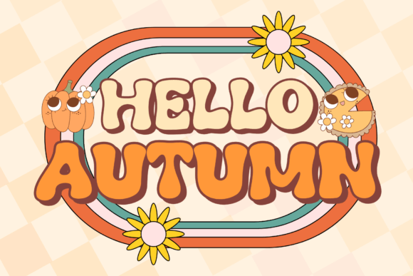Groovy Autumn Font preview 2