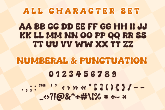 Groovy Autumn Font preview 4
