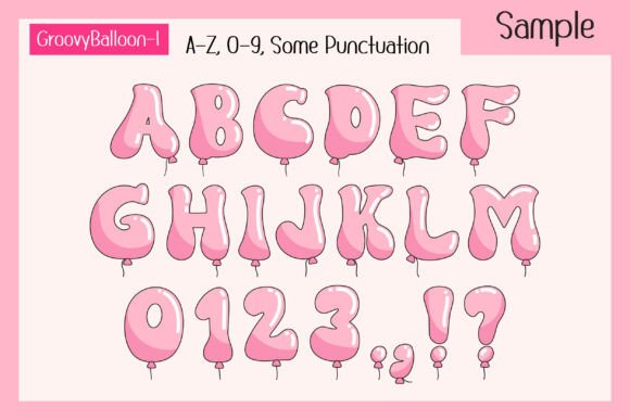 Groovy Balloon Font preview 3