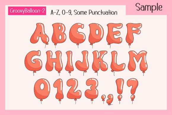 Groovy Balloon Font preview 4