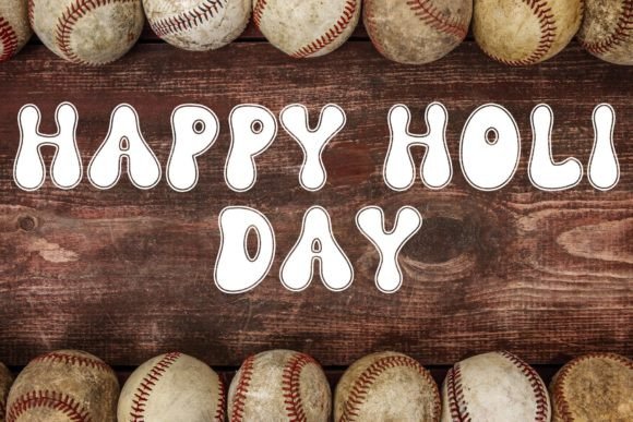 Groovy Baseball Font preview 2
