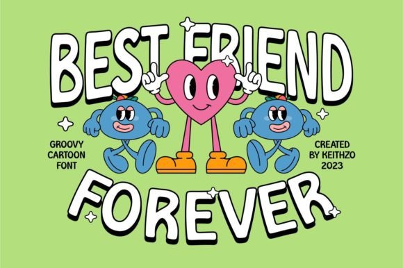 Groovy Cartoon Font preview 2