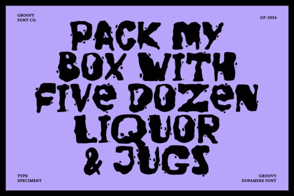 Groovy Dopamine Font preview 2