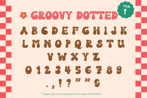 Groovy Dotted Font preview 2