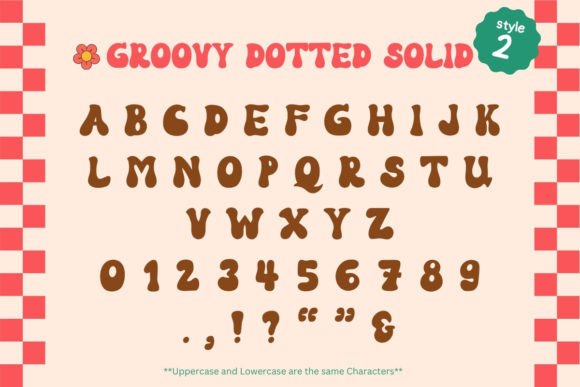 Groovy Dotted Font preview 3