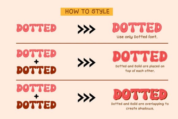 Groovy Dotted Font preview 4
