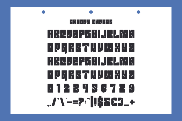 Groovy Endros Font preview 3