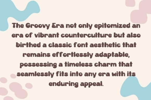 Groovy Era Font preview 3