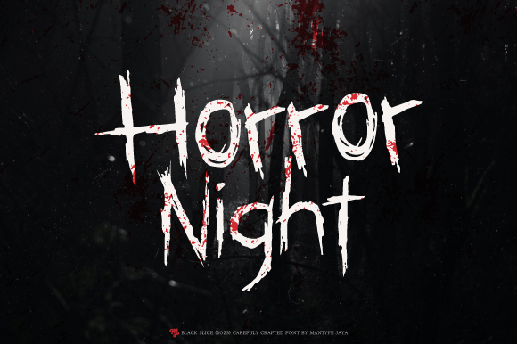 Black Slice Font preview 2