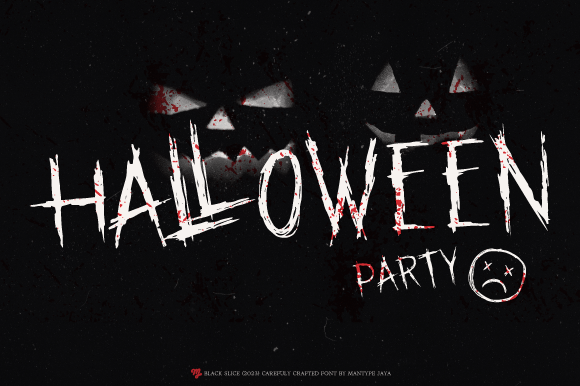 Black Slice Font preview 3