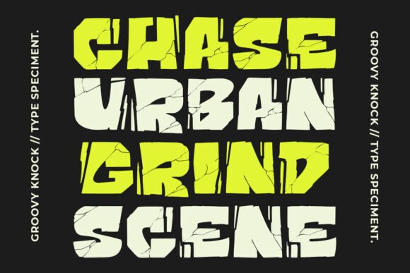 Groovy Knock Font preview 4