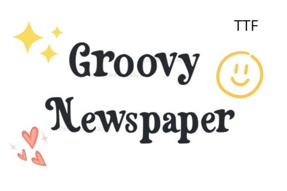 Groovy Newspaper Font