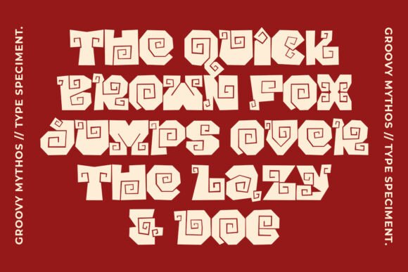 Groovy Mythos Font preview 2