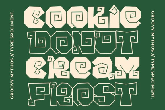 Groovy Mythos Font preview 4