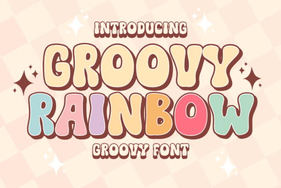 Groovy Rainbow Font