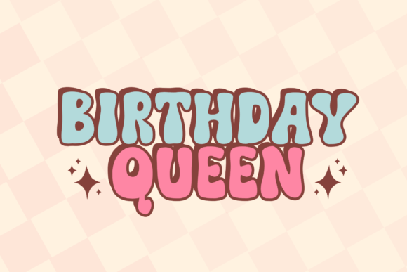 Groovy Rainbow Font preview 3