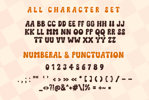 Groovy Rainbow Font preview 4