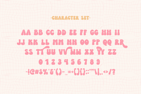 Groovy River Font preview 2